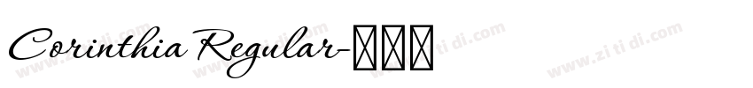 Corinthia Regular字体转换